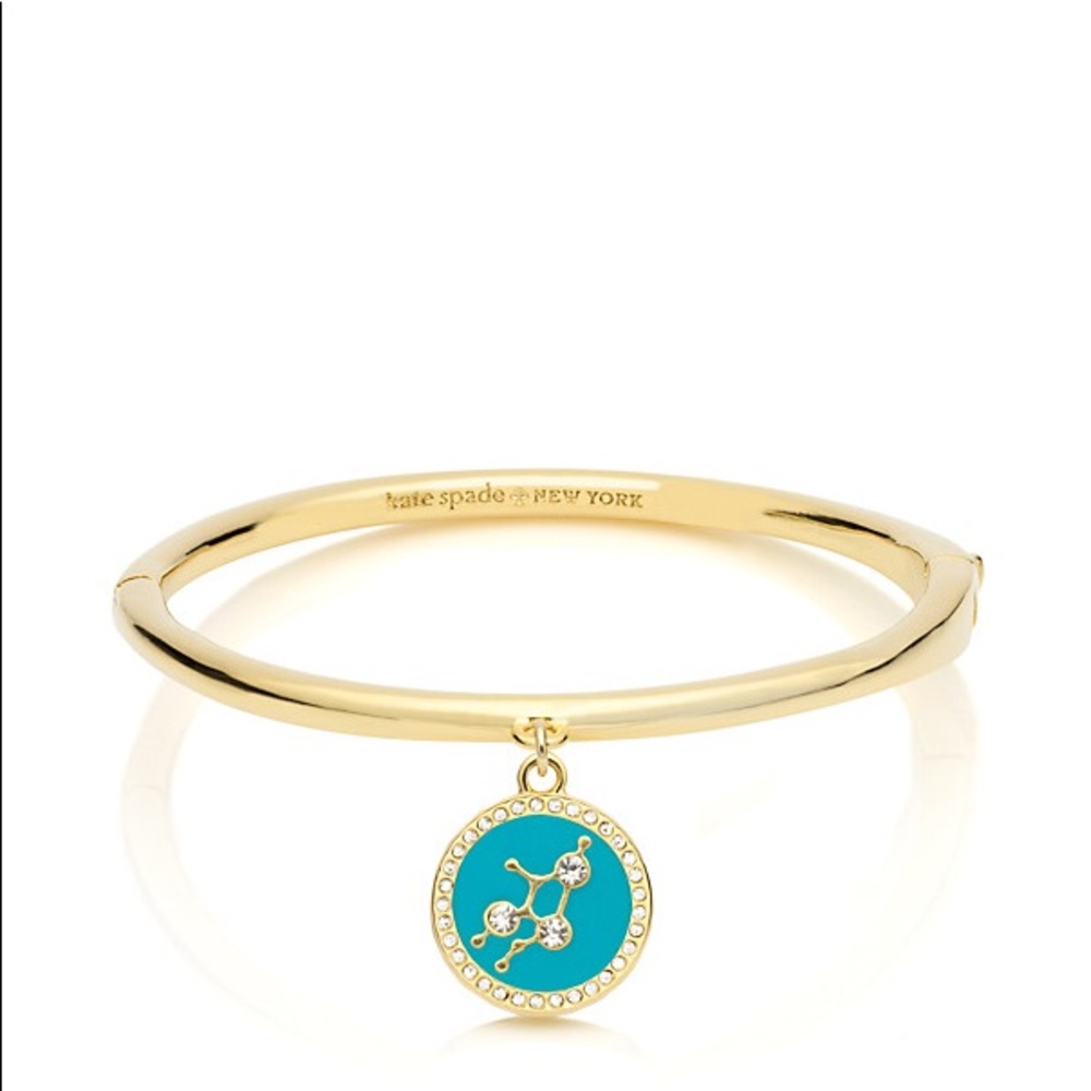 Kate Spade Gold Bangle Virgo Turqouise